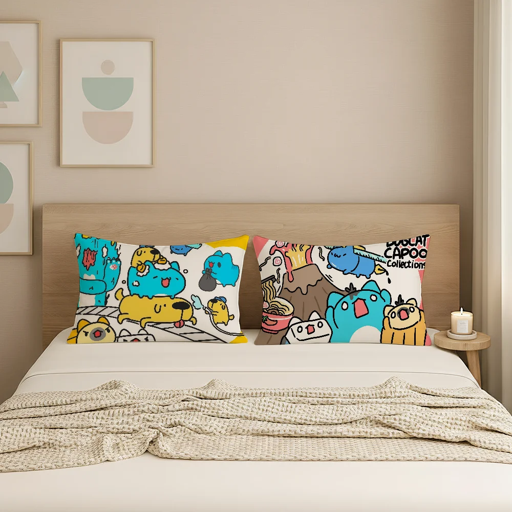 Cartoon cute B-Bugcat C-Capoo Pillow Case Suitable for Office Bedroom Sofa Home Decoration Rectangle Cushions
Cartoon cute B-Bugcat C-Capoo Pillow Case Suitable for Office Bedroom Sofa Home Decoration Rectangle Cushions