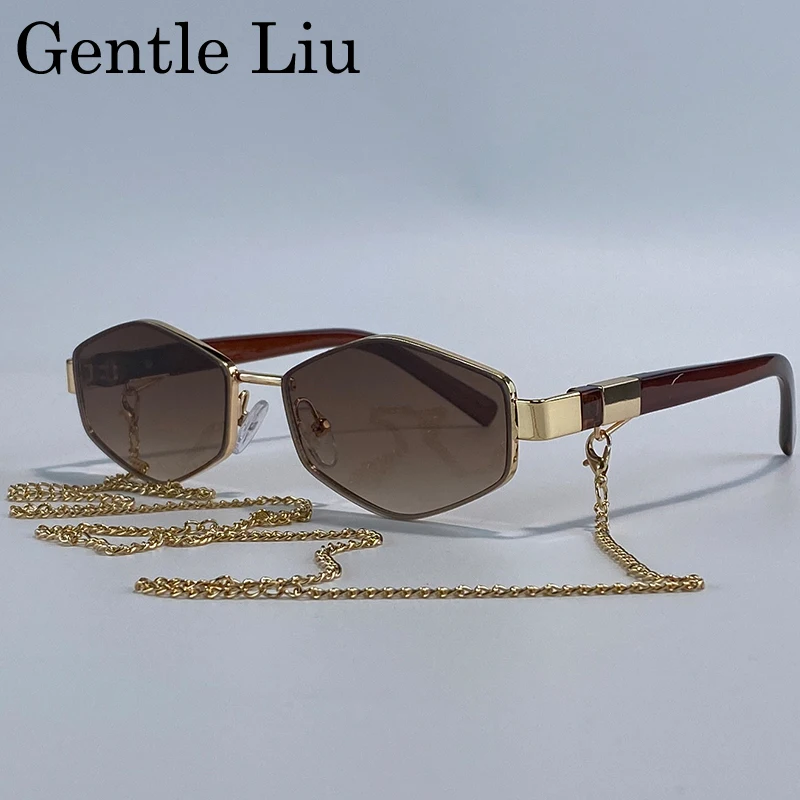 Sexy Hexagon Punk Sunglasses Women With Chain 2026 Luxury Brand Small Frame Polygon Sun Glasses For Ladies Vintage Eyewear
Sexy Hexagon Punk Sunglasses Women With Chain 2026 Luxury Brand Small Frame Polygon Sun Glasses For Ladies Vintage Eyewear