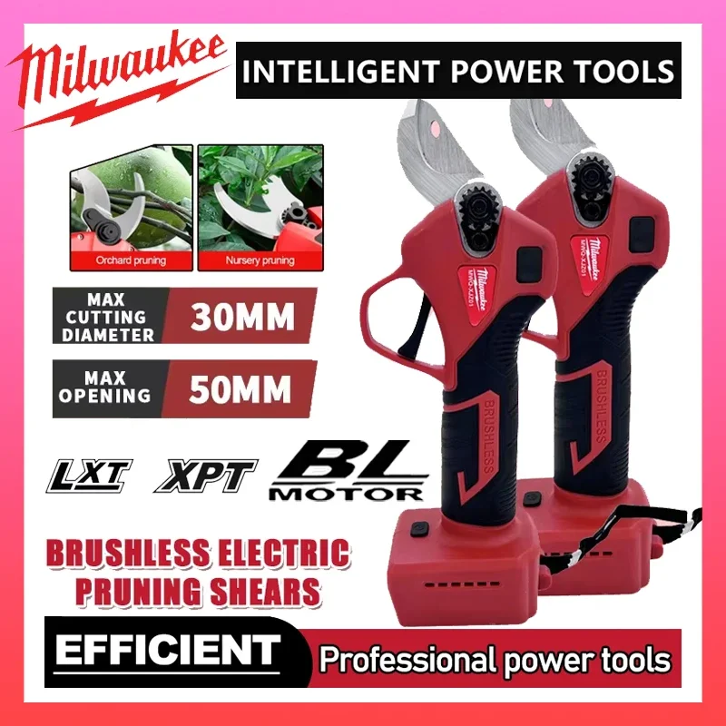 Бесщеточный электрический секатор Milwaukee, 4 передачи, беспроводной ручной секатор для обрезки садовых кустарников, ветвей деревьев, резак для батареи 18 В 20 В
Бесщеточный электрический секатор Milwaukee, 4 передачи, беспроводной ручной секатор для обрезки садовых кустарников, ветвей деревьев, резак для батареи 18 В 20 В