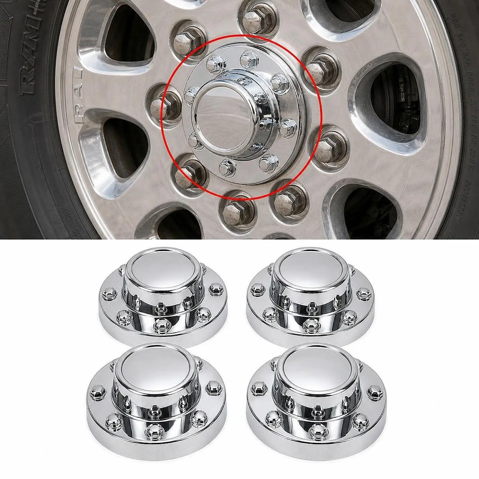 Silver Wheel Center Cap Full Set Front Rear Hubcap Accessories for Dodge Ram 3500 Dually 2011-2018
Silver Wheel Center Cap Full Set Front Rear Hubcap Accessories for Dodge Ram 3500 Dually 2011-2018