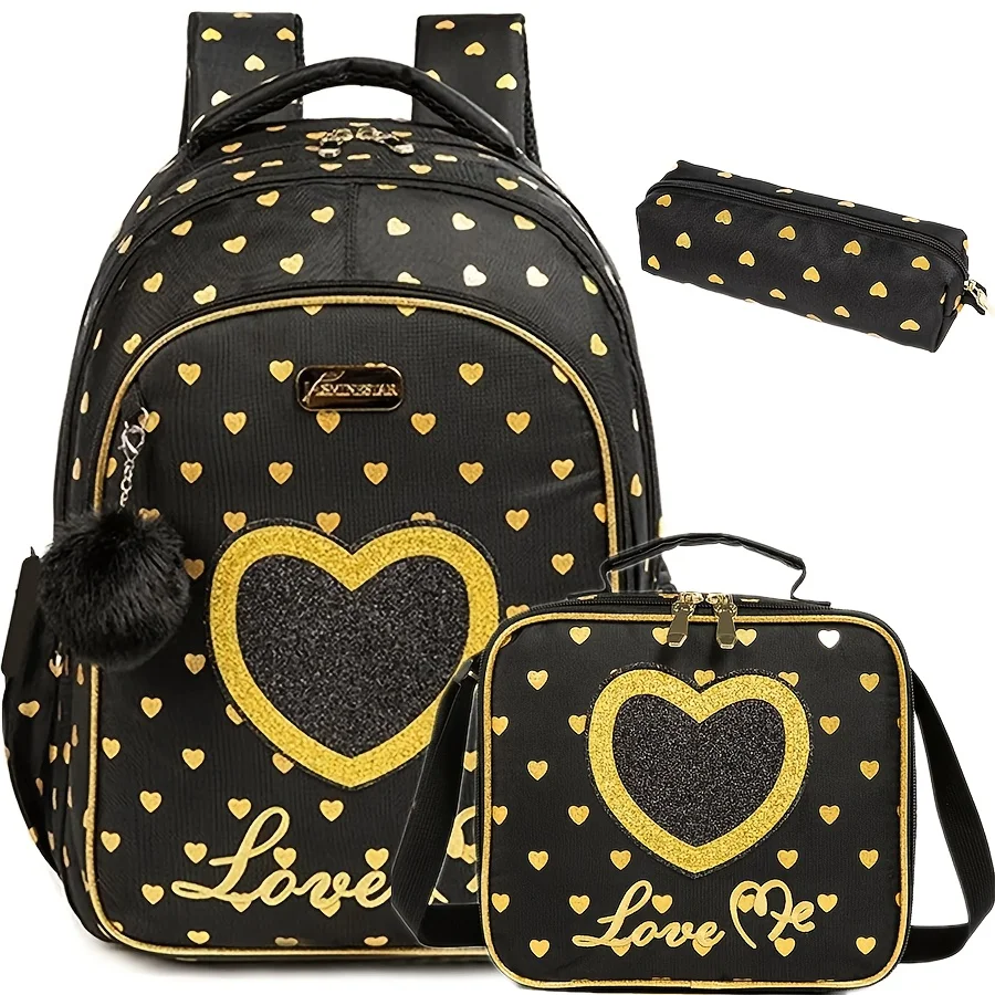 Комплект рюкзаков для девочек, школьная сумка с блестящим принтом и сумкой для обеда, легкая сумка для книг для учеников начальной школы, подарок на день рождения для детей
Комплект рюкзаков для девочек, школьная сумка с блестящим принтом и сумкой для обеда, легкая сумка для книг для учеников начальной школы, подарок на день рождения для детей