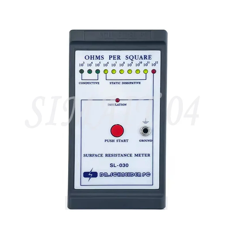 ESD Surface Resistance Resistivity Electrostatic Static Electricity Tester Meter SL-030
ESD Surface Resistance Resistivity Electrostatic Static Electricity Tester Meter SL-030