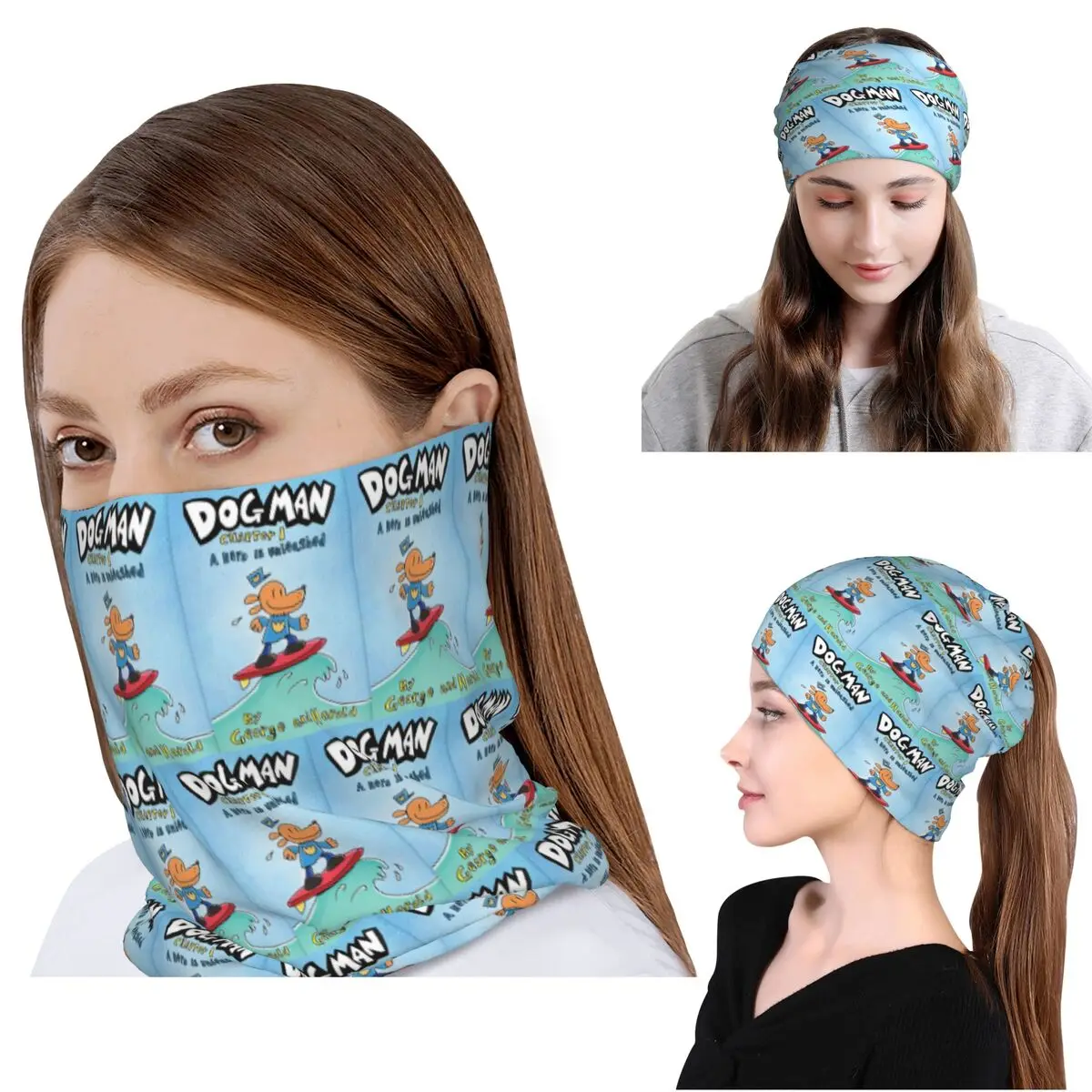 Dog Man Movie Dav Pilkey Bandana Neck Cover Face Scarf Multi-use Face Mask Beanies Hat Unisex Adult Windproof
Dog Man Movie Dav Pilkey Bandana Neck Cover Face Scarf Multi-use Face Mask Beanies Hat Unisex Adult Windproof