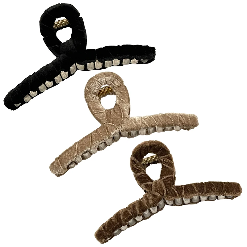 11CM Velvet Plastic Hair Claw Clip Vintage Geometric Clawclip Large Size Clamps Grab Women Korean Winter Hair Accessories
11CM Velvet Plastic Hair Claw Clip Vintage Geometric Clawclip Large Size Clamps Grab Women Korean Winter Hair Accessories