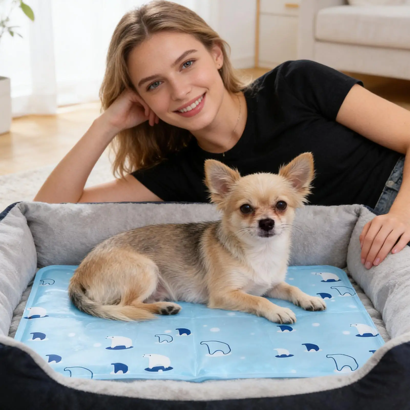 Dog Cooling Pad Waterproof Chew-Resistant Summer Blanket Indoor Dog Cooling Gel Pad For Small Medium Breeds Sleeping Camping
Dog Cooling Pad Waterproof Chew-Resistant Summer Blanket Indoor Dog Cooling Gel Pad For Small Medium Breeds Sleeping Camping
