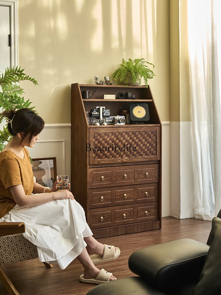 *French retro all-solid wood drawer cabinet household entrance living room display cabinet
*French retro all-solid wood drawer cabinet household entrance living room display cabinet