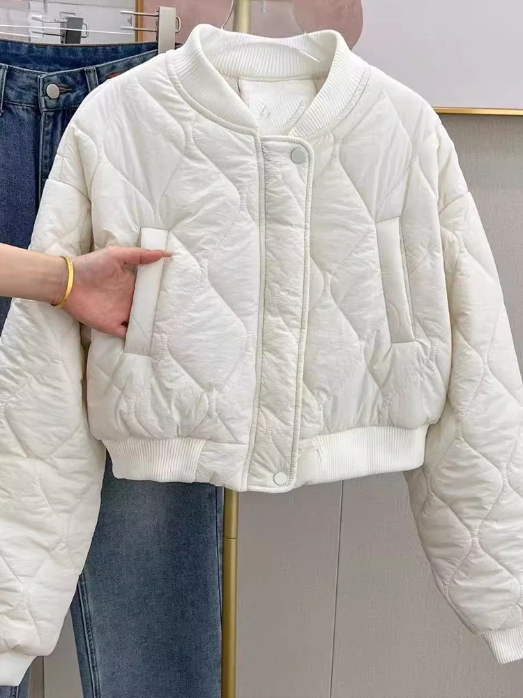 Loose Fit Cotton Jacket Women's Short Baseball Style Diamond Pattern Hong Kong Style Autumn Winter Coat Korean Version round ...
Loose Fit Cotton Jacket Women's Short Baseball Style Diamond Pattern Hong Kong Style Autumn Winter Coat Korean Version round ...
