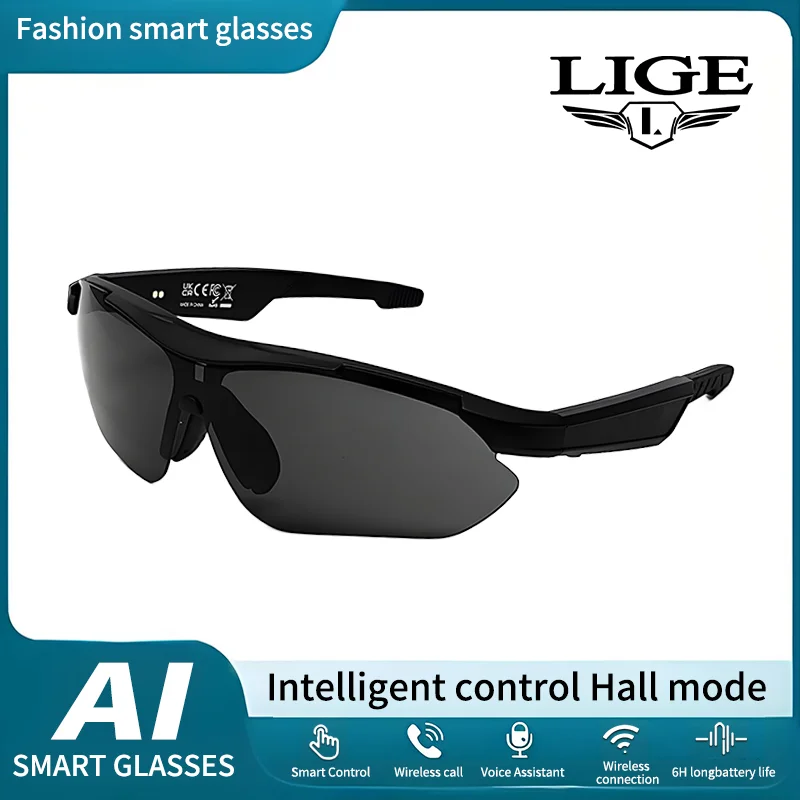 LIGE Smart Bluetooth 5,4 очки для прослушивания музыки телефонные звонки велосипедные спортивные наушники солнцезащитные очки с УФ-защитой для мужчин и женщин
LIGE Smart Bluetooth 5,4 очки для прослушивания музыки телефонные звонки велосипедные спортивные наушники солнцезащитные очки с УФ-защитой для мужчин и женщин
