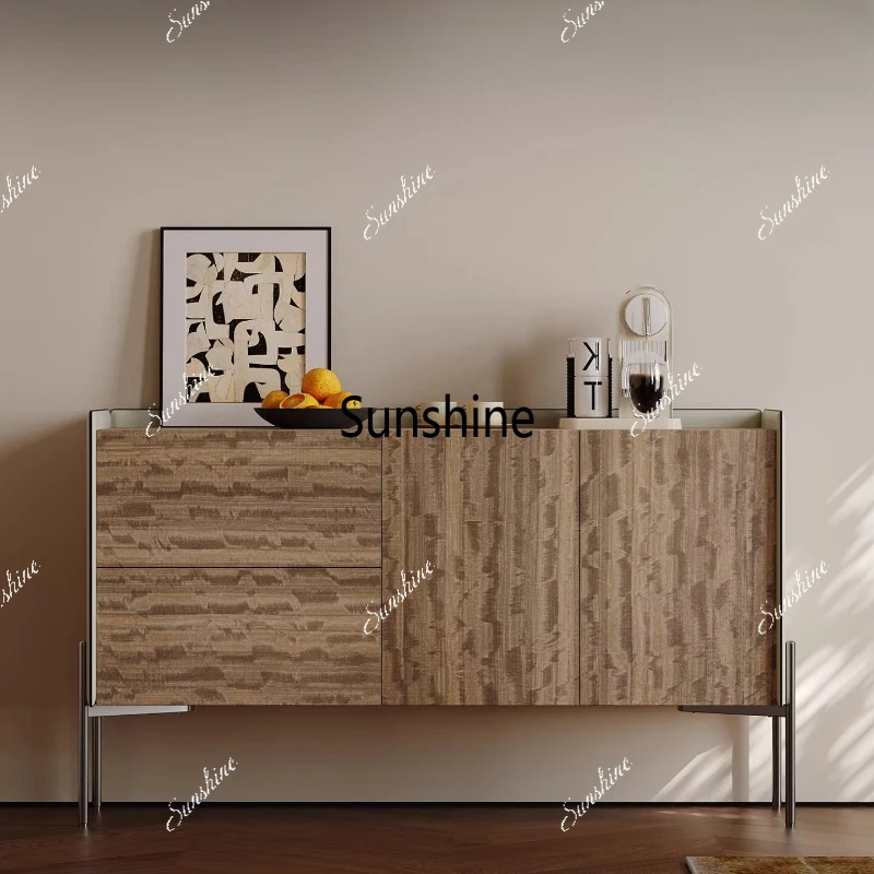 Modern simple high-footed dining side cabinet, living room, saddle leather locker, tea cabinet
Modern simple high-footed dining side cabinet, living room, saddle leather locker, tea cabinet