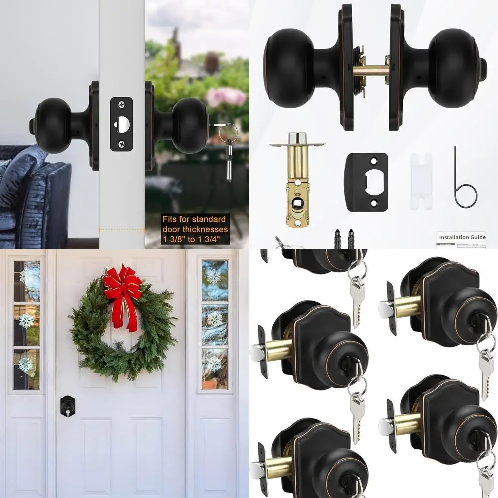 Натертая маслом бронза, 5 шт., замки для внешних дверных ручек с ключами
Натертая маслом бронза, 5 шт., замки для внешних дверных ручек с ключами