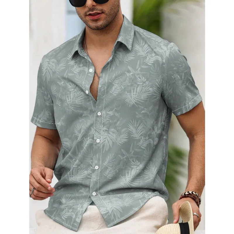 New Summer Men's Vacation Casual Men Tropical Print Short Sleeve Shirt For Summer
New Summer Men's Vacation Casual Men Tropical Print Short Sleeve Shirt For Summer