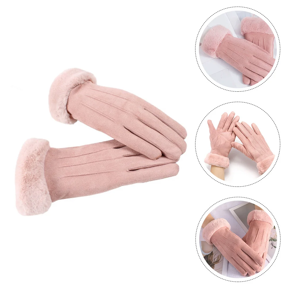 1Pair Warm Winter Gloves Girl Outdoor Skiing Riding Suede Fabric Touchscreen Windproof Flexible Gloves Woman Winter Glove
1Pair Warm Winter Gloves Girl Outdoor Skiing Riding Suede Fabric Touchscreen Windproof Flexible Gloves Woman Winter Glove