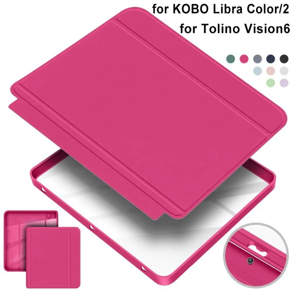 Auto Wake/Sleep Case Split Design Snap on Protective Shell Shockproof Wear Resistant for KOBO Libra Color/2 7 inch
Auto Wake/Sleep Case Split Design Snap on Protective Shell Shockproof Wear Resistant for KOBO Libra Color/2 7 inch