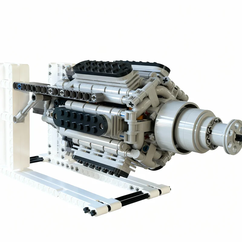 629PCS MOC Technology Radial Engine 24 Cylinder Jumo 222 Model DIY Creative Assembly Building Blocks Display Birthday Gift Set
629PCS MOC Technology Radial Engine 24 Cylinder Jumo 222 Model DIY Creative Assembly Building Blocks Display Birthday Gift Set