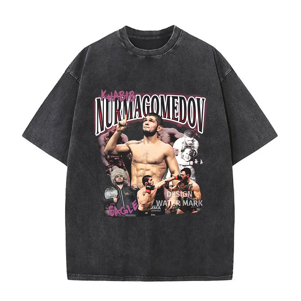 Washed Vintage Khabib Boxing Graphic T Shirt Men Women Gym Fitness Oversized T-shirts Men's Fashion Trend T-shirt 90s Streetwear
Washed Vintage Khabib Boxing Graphic T Shirt Men Women Gym Fitness Oversized T-shirts Men's Fashion Trend T-shirt 90s Streetwear