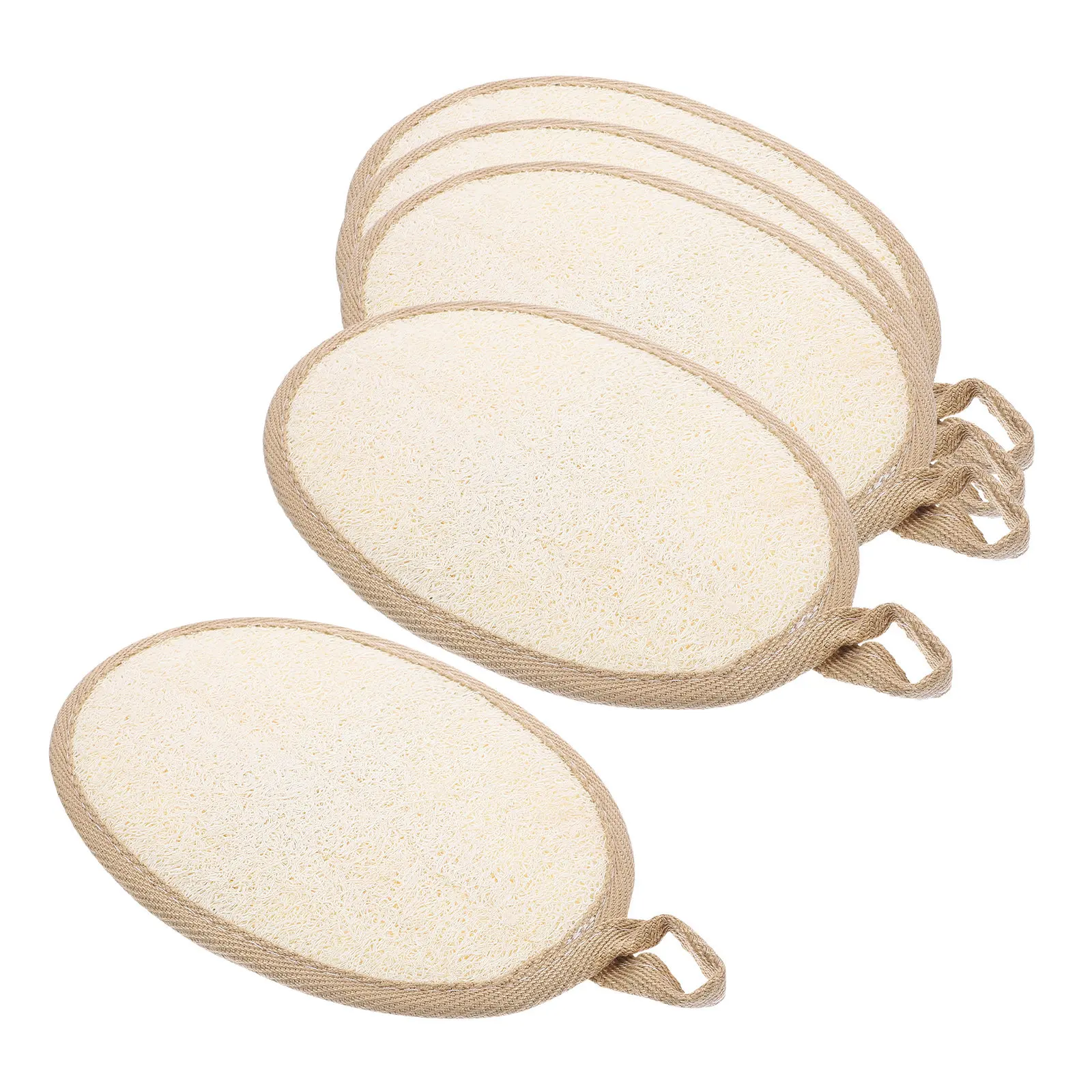 Набор из 5 натуральных губок люфа для душа, эллиптические отшелушивающие подушечки для душа, мягкие скраберы для тела, губки для очищения, люфа для ванны
Набор из 5 натуральных губок люфа для душа, эллиптические отшелушивающие подушечки для душа, мягкие скраберы для тела, губки для очищения, люфа для ванны