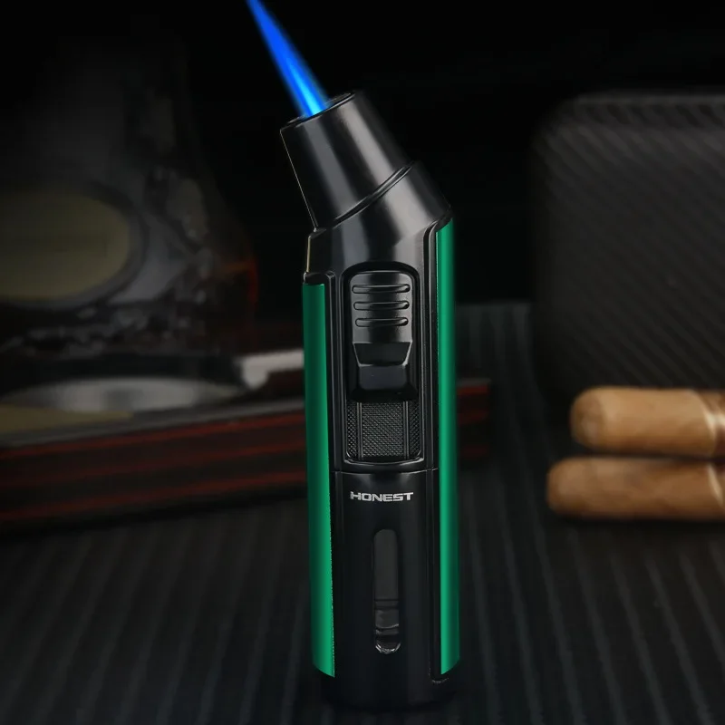 Honey elbow metal multifunctional butane lighter blue flame direct turbo torch jet spray gun lighter cigar cutter
Honey elbow metal multifunctional butane lighter blue flame direct turbo torch jet spray gun lighter cigar cutter