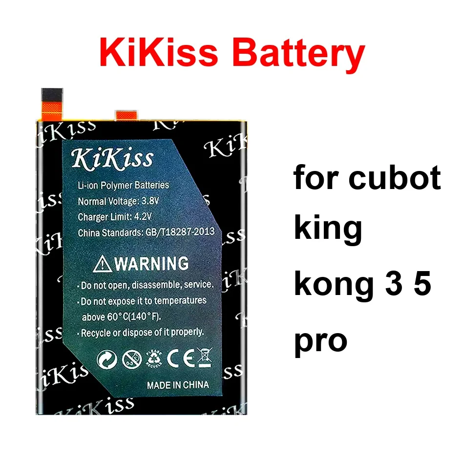 Mobile Phone Battery Premium Replacement Kingkong 5200-8800Mah For Cubot King Kong 3 5 Pro
Mobile Phone Battery Premium Replacement Kingkong 5200-8800Mah For Cubot King Kong 3 5 Pro