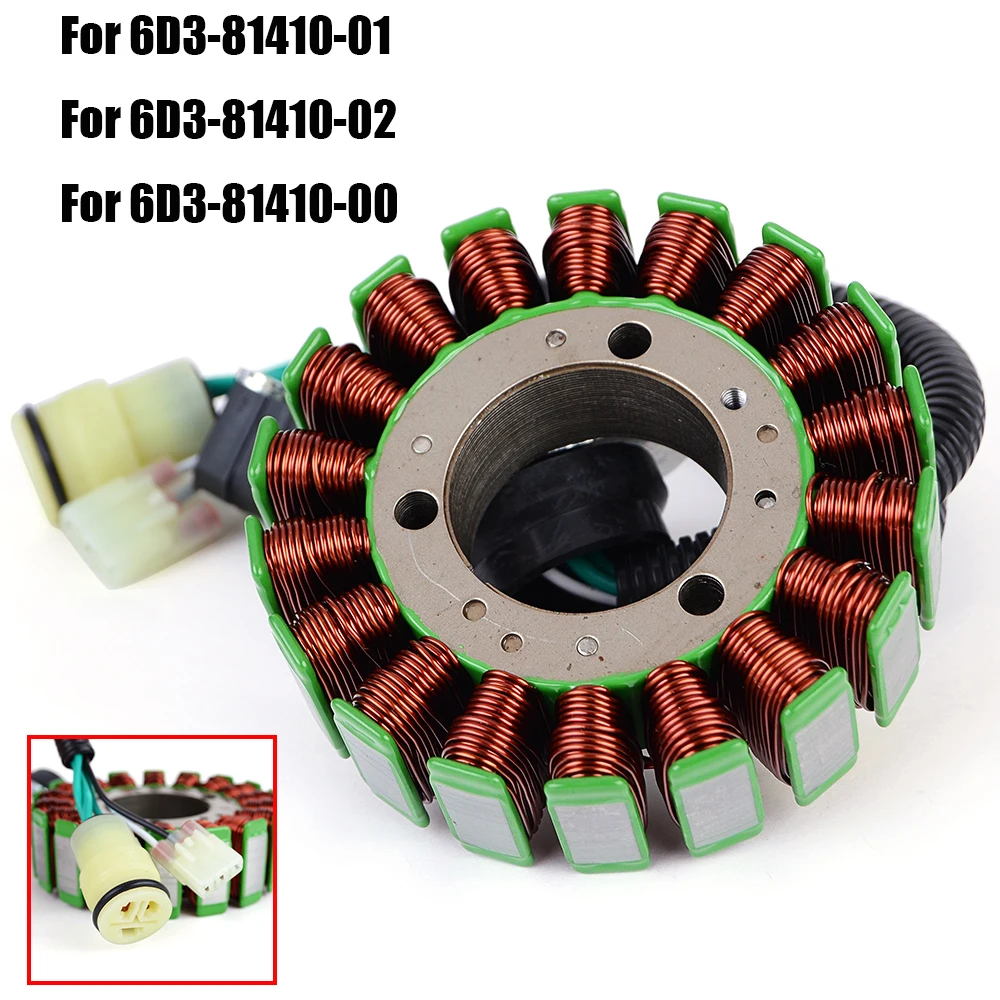 Stator Coil For Yamaha AR SR SX 210 1100 Waverunner VX1100 Sport Deluxe Cruiser 6D3-81410-00 6D3-81410-02 6D3-81410-01
Stator Coil For Yamaha AR SR SX 210 1100 Waverunner VX1100 Sport Deluxe Cruiser 6D3-81410-00 6D3-81410-02 6D3-81410-01