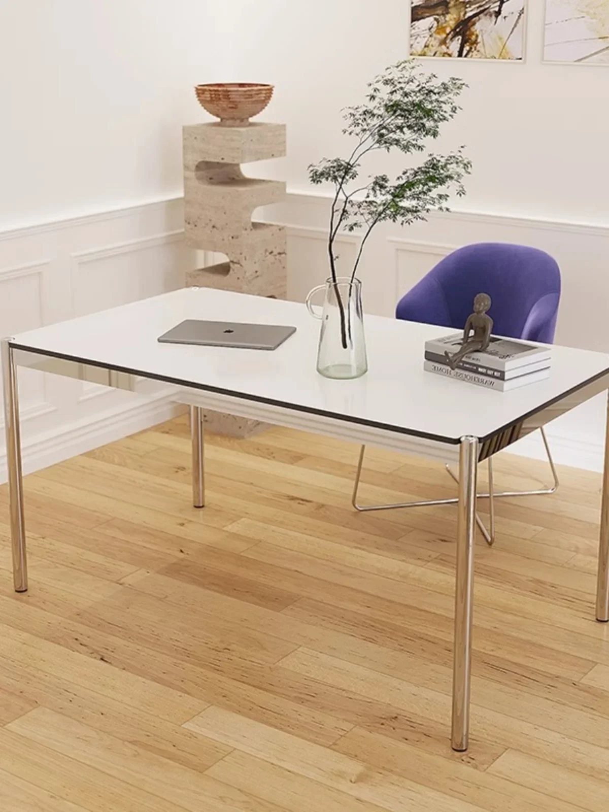 Stainless steel dining table rectangular conference table computer table antique office desk writing desk design model room
Stainless steel dining table rectangular conference table computer table antique office desk writing desk design model room