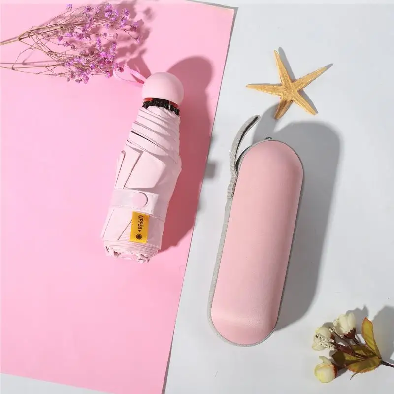 Ultra-Light Capsule Umbrella 8 Bones Sunscreen Black Glue Rain And Sun Protection Foldable Umbrella for All Weather Conditions
Ultra-Light Capsule Umbrella 8 Bones Sunscreen Black Glue Rain And Sun Protection Foldable Umbrella for All Weather Conditions
