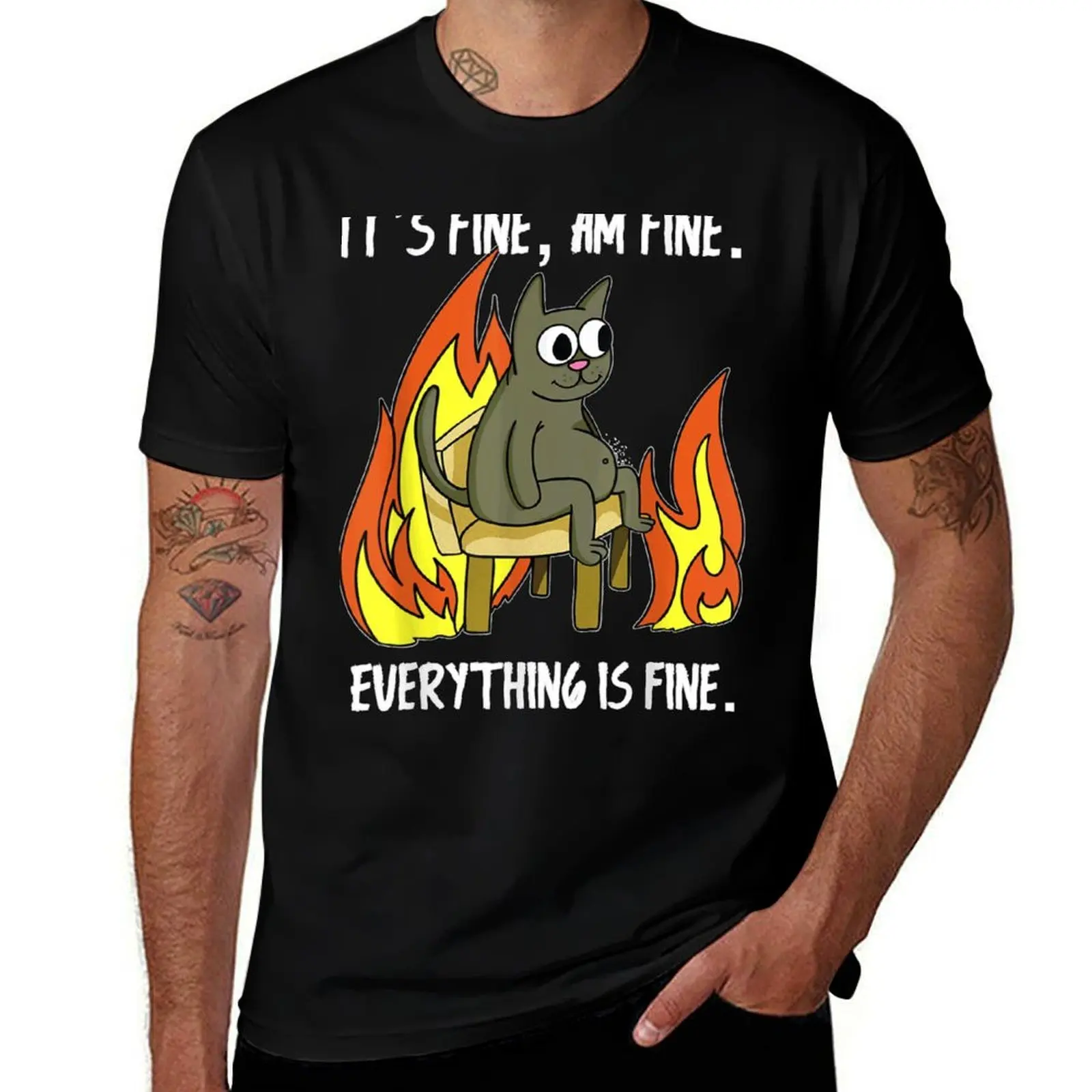 Cat It's Fine I'm Fine Everything Is Fine T-Shirt summer tops shirts graphic tees graphic tee shirt mens designer clothes
Cat It's Fine I'm Fine Everything Is Fine T-Shirt summer tops shirts graphic tees graphic tee shirt mens designer clothes
