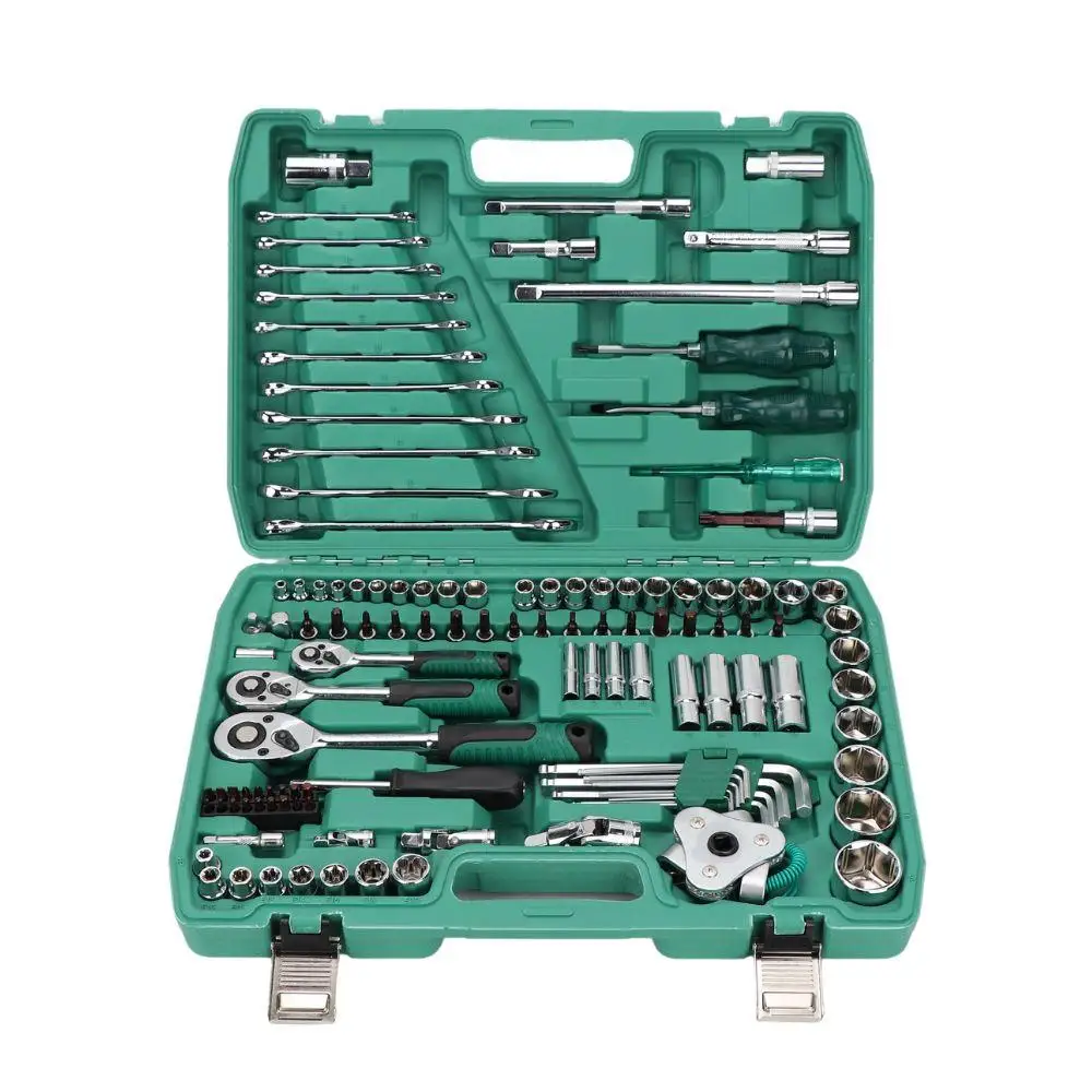121 Pcs Mechanical Complete Mechanics Tool Sets Professional Motorcycle Repair Tools Set Household Tool Set
121 Pcs Mechanical Complete Mechanics Tool Sets Professional Motorcycle Repair Tools Set Household Tool Set