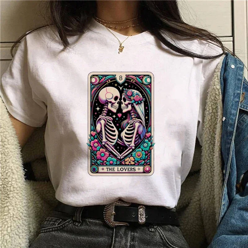 The Loverst T-Shirt Women's Tarot Brand Printed O-Neck Short Sleeve New Top Printed Style Cartoon Trendy Versatile T-Shirt.
The Loverst T-Shirt Women's Tarot Brand Printed O-Neck Short Sleeve New Top Printed Style Cartoon Trendy Versatile T-Shirt.