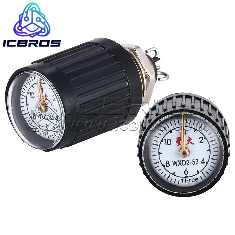 WXD2 WXD2-53 Precision Multi Turn Wire Wound Potentiometer With Meter Pointer Rotates 1K 2k2 4k7 10k
WXD2 WXD2-53 Precision Multi Turn Wire Wound Potentiometer With Meter Pointer Rotates 1K 2k2 4k7 10k