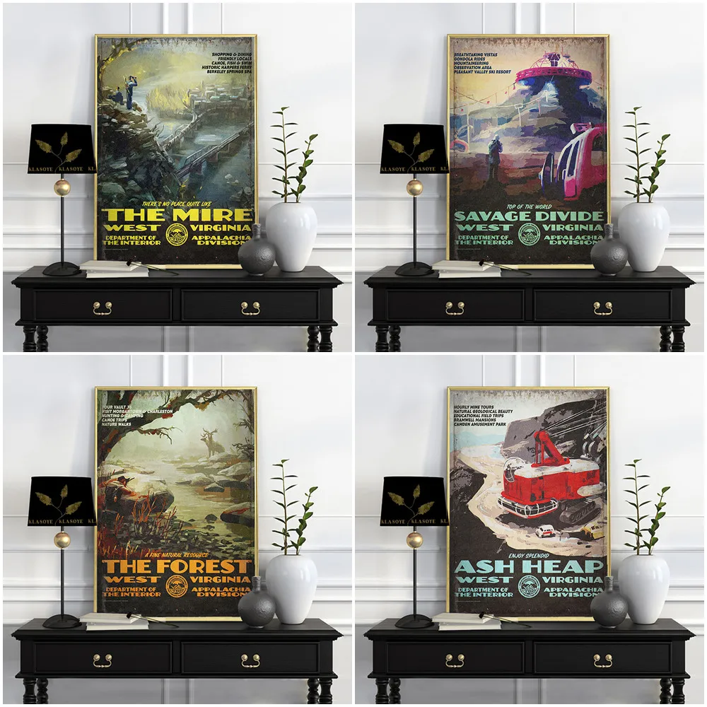 West United States Vintage Print Poster Mire Savage Divide Forest Ash Heap Toxic Valley Retro Wall Picture Decor Canvas Painting
West United States Vintage Print Poster Mire Savage Divide Forest Ash Heap Toxic Valley Retro Wall Picture Decor Canvas Painting