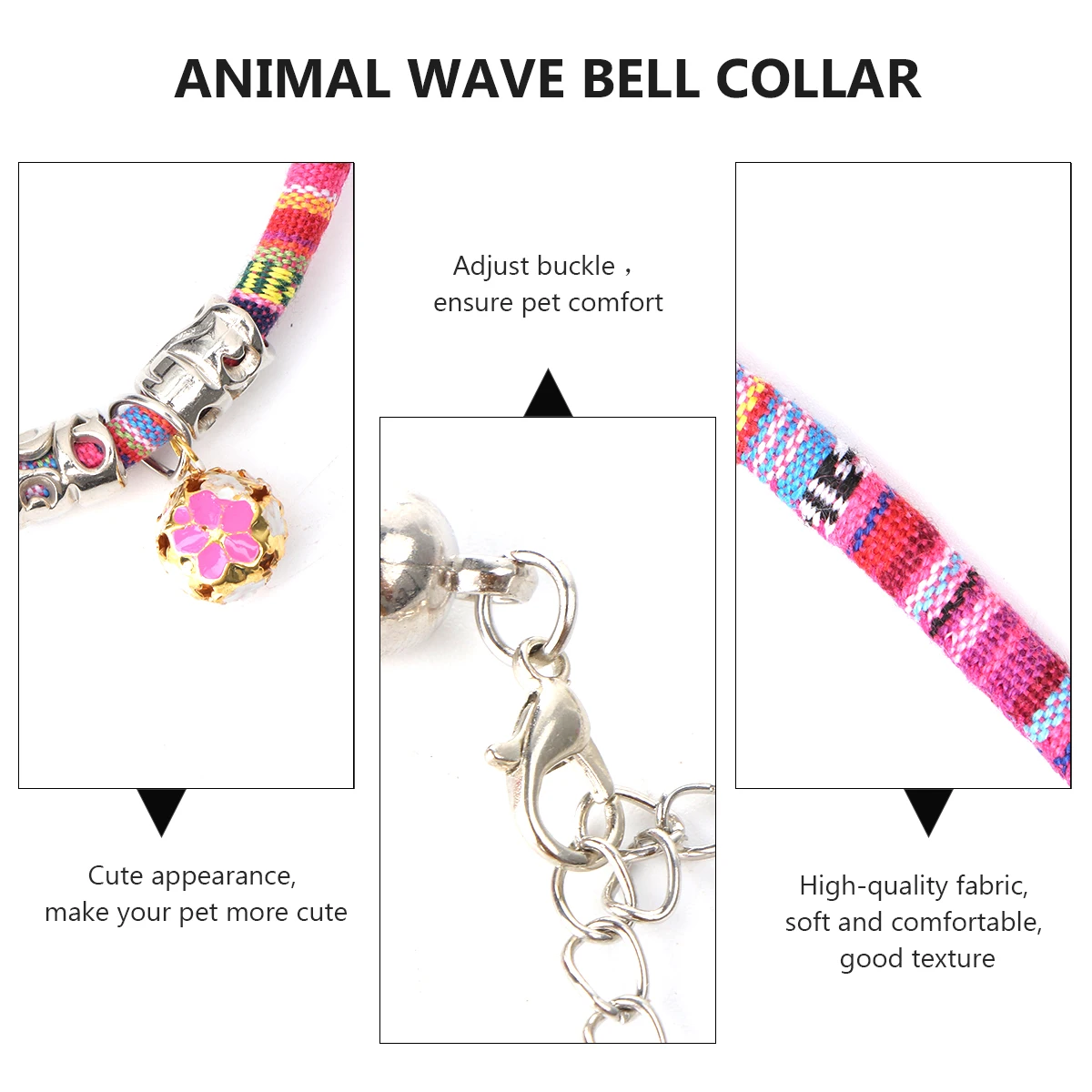 1pc Bohemian Pet Cat Collar Adjustable Breakaway Safe Lightweight Durable Fabric Comfortable Kitten Collar Bell Quick Release
1pc Bohemian Pet Cat Collar Adjustable Breakaway Safe Lightweight Durable Fabric Comfortable Kitten Collar Bell Quick Release