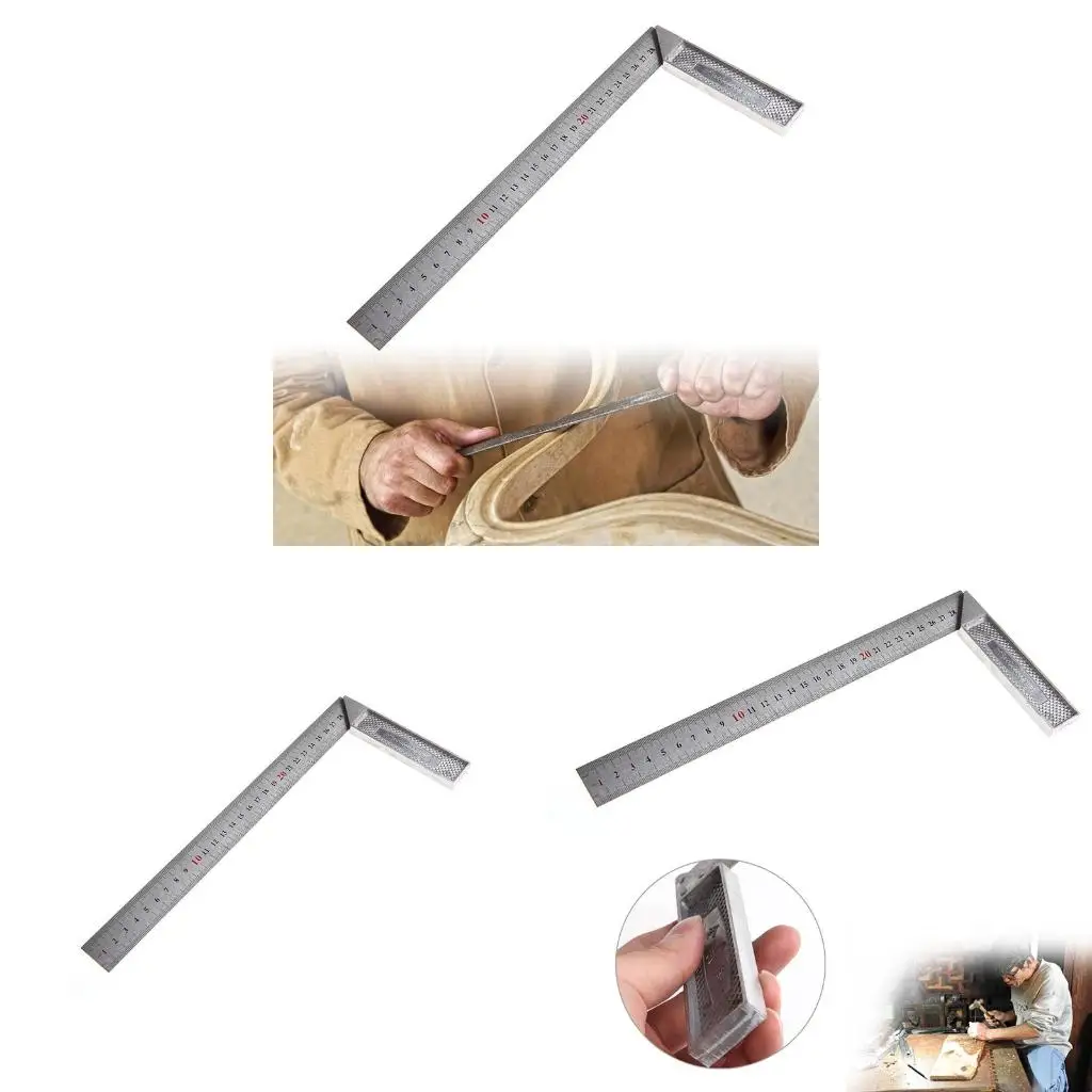 Portable 1Pc 30cm Stainless Steel Right Measuring Square Ruler New
Portable 1Pc 30cm Stainless Steel Right Measuring Square Ruler New