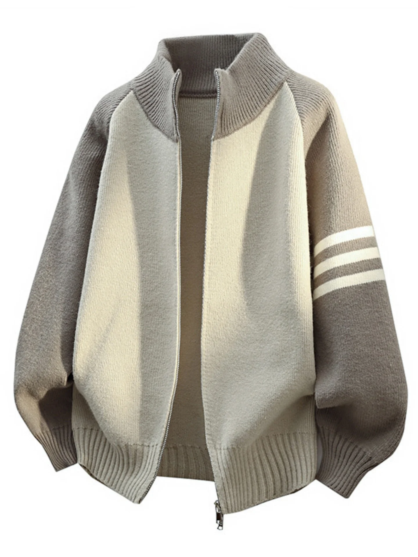 American Retro Striped Color Blo Men's Knitwear Loose Fit Stand Collar Open Cardigan Spring New Sle Casual Outerwear
American Retro Striped Color Blo Men's Knitwear Loose Fit Stand Collar Open Cardigan Spring New Sle Casual Outerwear