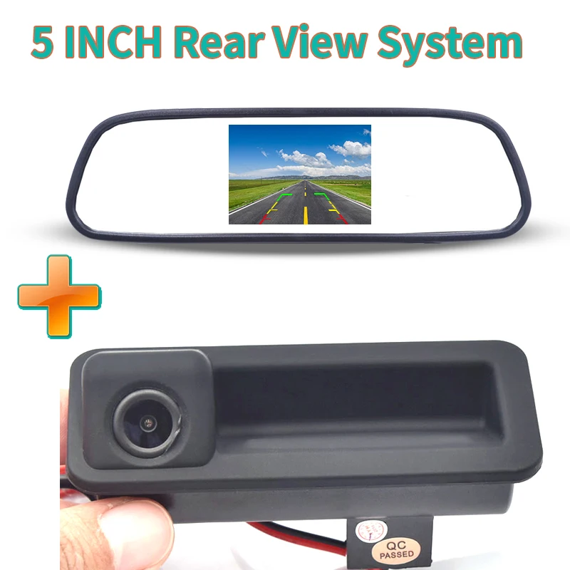 5.0" TFT LCD 2 Video Input Car Rear View Mirror Monitors With Trunk Handle Camera For Ford Kuga Smax 2012 C
5.0" TFT LCD 2 Video Input Car Rear View Mirror Monitors With Trunk Handle Camera For Ford Kuga Smax 2012 C