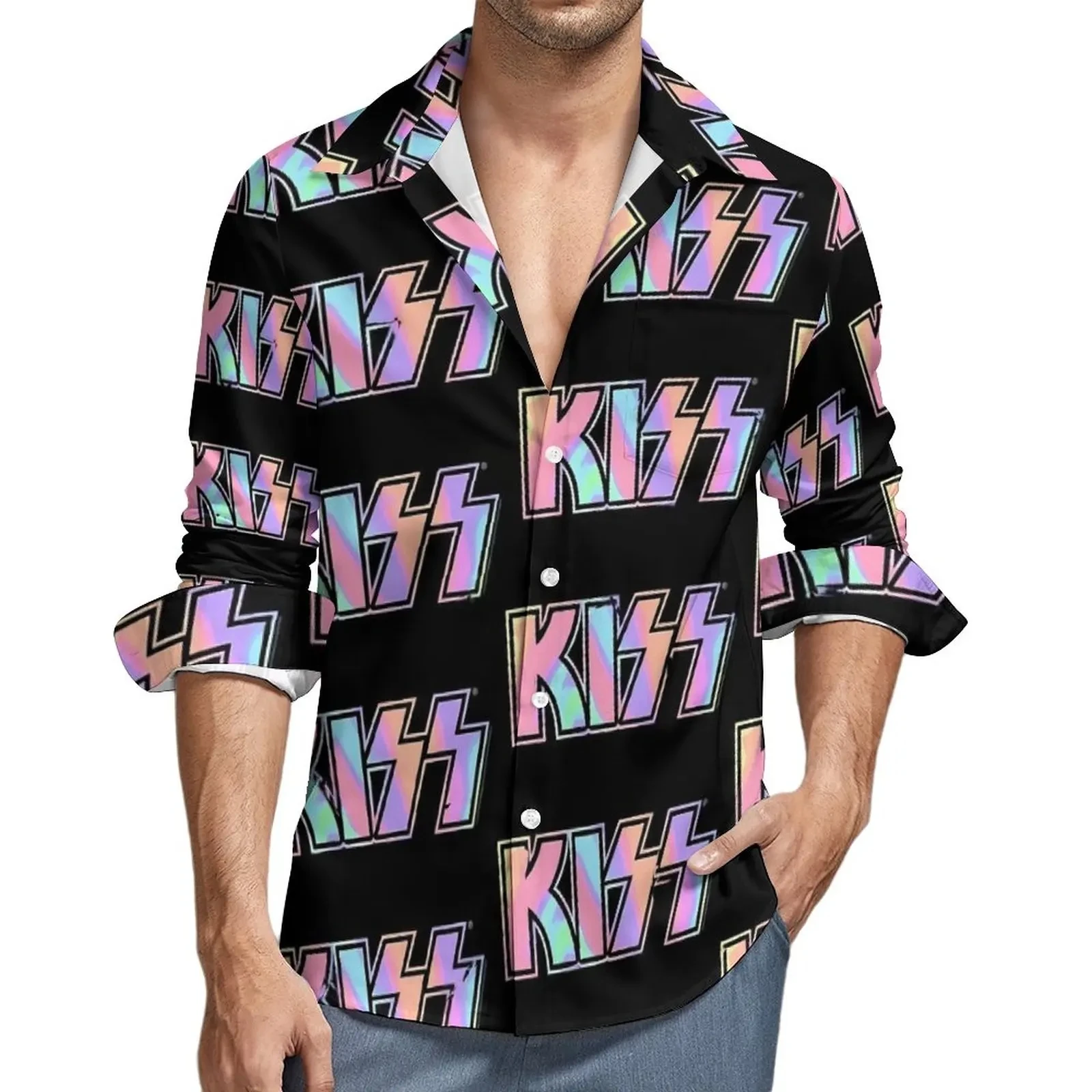 Kiss Band 3D Printed Lapel Men's Shirt Men/Women Casual Fashion Long Sleeves Shirts Button Streetwear Oversized Unisex Clothing
Kiss Band 3D Printed Lapel Men's Shirt Men/Women Casual Fashion Long Sleeves Shirts Button Streetwear Oversized Unisex Clothing