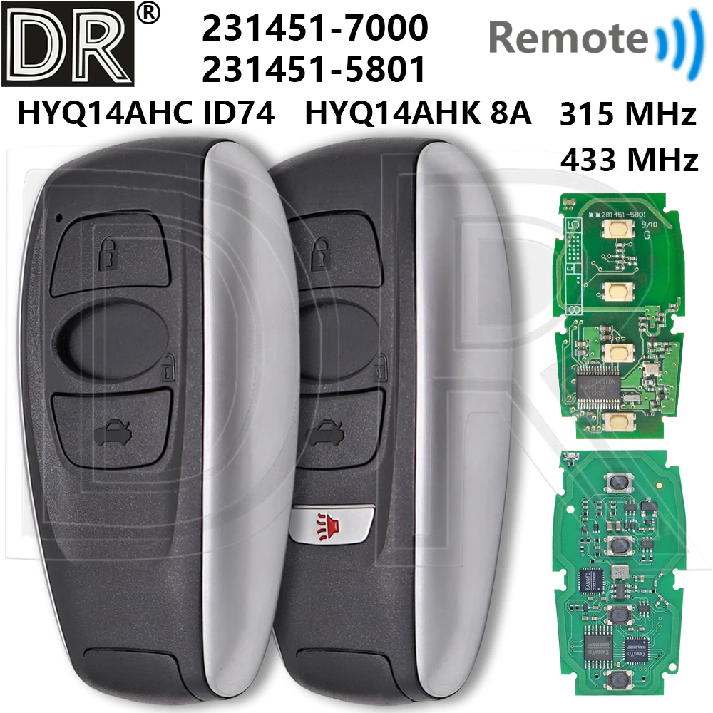 Great HYQ14AHK HYQ14AHC 8A/ID74 Chip Proximity Car Remote Key For Subaru Impreza Legacy BRZ Crosstrek Forester Outback Ascent
Great HYQ14AHK HYQ14AHC 8A/ID74 Chip Proximity Car Remote Key For Subaru Impreza Legacy BRZ Crosstrek Forester Outback Ascent