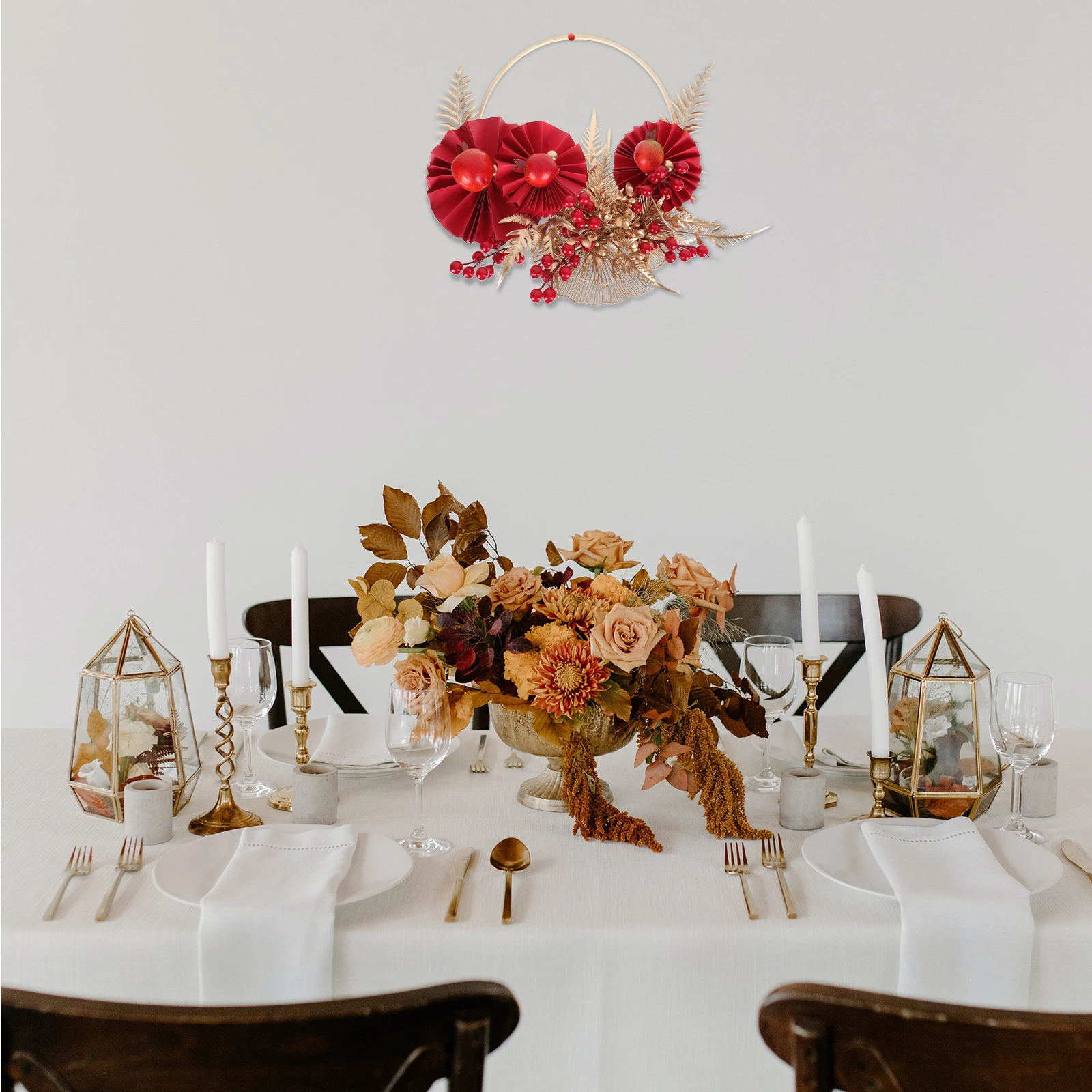 Artificial Decor\ Revised Title: Artificial Flower Wreath Vintage Decor Home Adornment New Year Wedding Festive Garland
Artificial Decor\ Revised Title: Artificial Flower Wreath Vintage Decor Home Adornment New Year Wedding Festive Garland