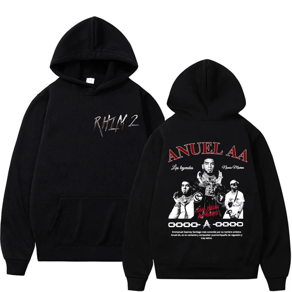 Рэпер Anuel AA Rhlm 2, альбом 2025, толстовки World Tour, мужская одежда, классическая толстовка в стиле хип-хоп, уличная одежда, винтажные повседневные толстовки
Рэпер Anuel AA Rhlm 2, альбом 2025, толстовки World Tour, мужская одежда, классическая толстовка в стиле хип-хоп, уличная одежда, винтажные повседневные толстовки
