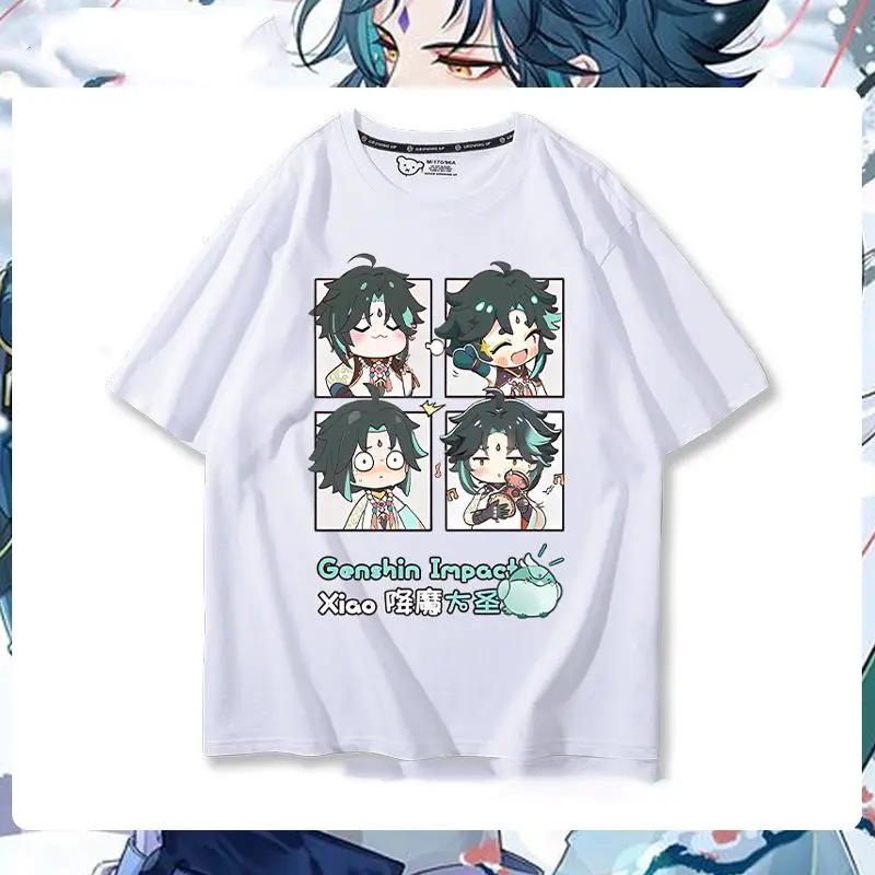Genshin Impact Xiao Merchandise Q-Version Cartoon Clothing Anime Two-Dimensional Short-Sleeve T-Shirt For Men And Women, Summer
Genshin Impact Xiao Merchandise Q-Version Cartoon Clothing Anime Two-Dimensional Short-Sleeve T-Shirt For Men And Women, Summer