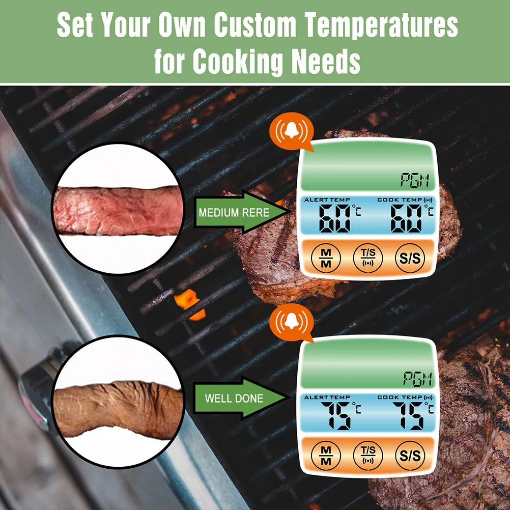 Touch Screen Food Thermometer 304 Stainless Steel Digital Kitchen Meat Cooking Tool Temperature Controller For Chicken Turkey
Touch Screen Food Thermometer 304 Stainless Steel Digital Kitchen Meat Cooking Tool Temperature Controller For Chicken Turkey