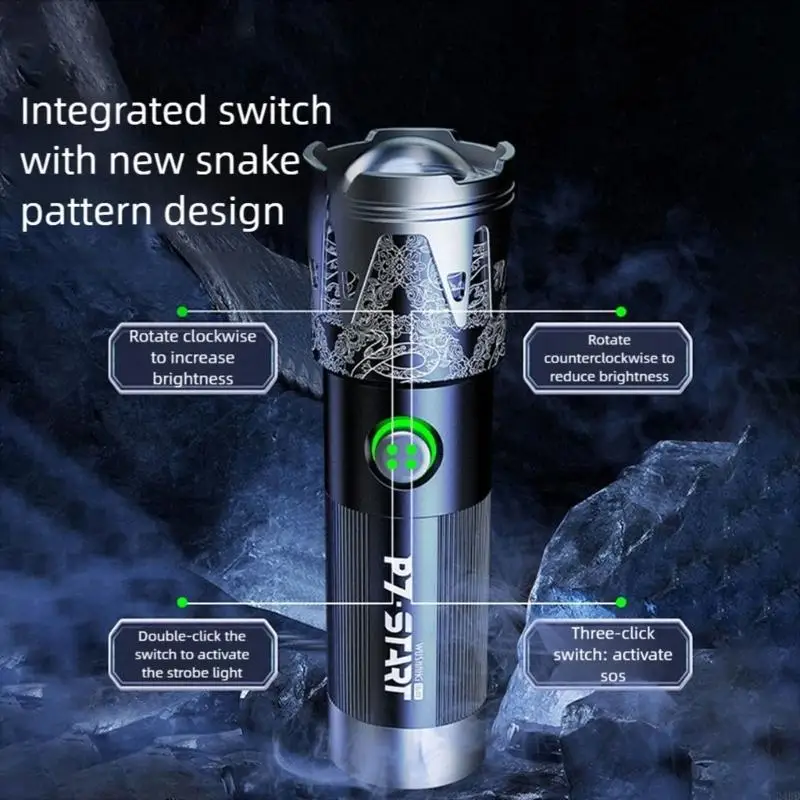 Rechargeable LED Long Ranges Tactically Torches Bright Waterproof Flashlights For Night Exploration Adventure 24BD
Rechargeable LED Long Ranges Tactically Torches Bright Waterproof Flashlights For Night Exploration Adventure 24BD