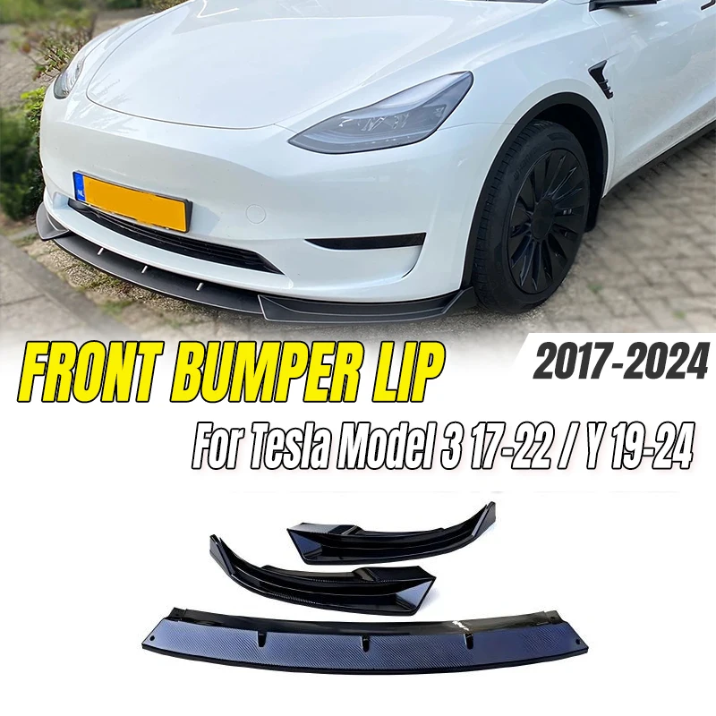 For Tesla Model 3 2017-2022 / Y 2019-2024 Front Bumper Lip Body Kit Deflector Styling Facelift Tuning Accessories
For Tesla Model 3 2017-2022 / Y 2019-2024 Front Bumper Lip Body Kit Deflector Styling Facelift Tuning Accessories