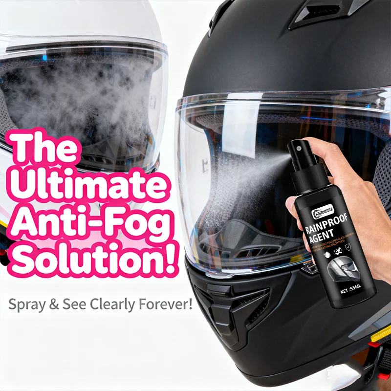 Motorcycle Helmet Anti-Fog Spray, Durable Nano Coating Enhances Visibility, Suitable for All Helmets and Cars, Rainproof Spray
Motorcycle Helmet Anti-Fog Spray, Durable Nano Coating Enhances Visibility, Suitable for All Helmets and Cars, Rainproof Spray