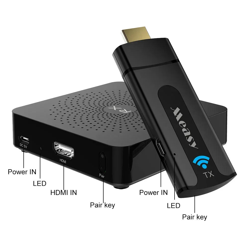 Measy W2H Mini Wireless HDM I Uncompressed1080P 3D Transmission Kit Video Transmitter and Receiver
Measy W2H Mini Wireless HDM I Uncompressed1080P 3D Transmission Kit Video Transmitter and Receiver