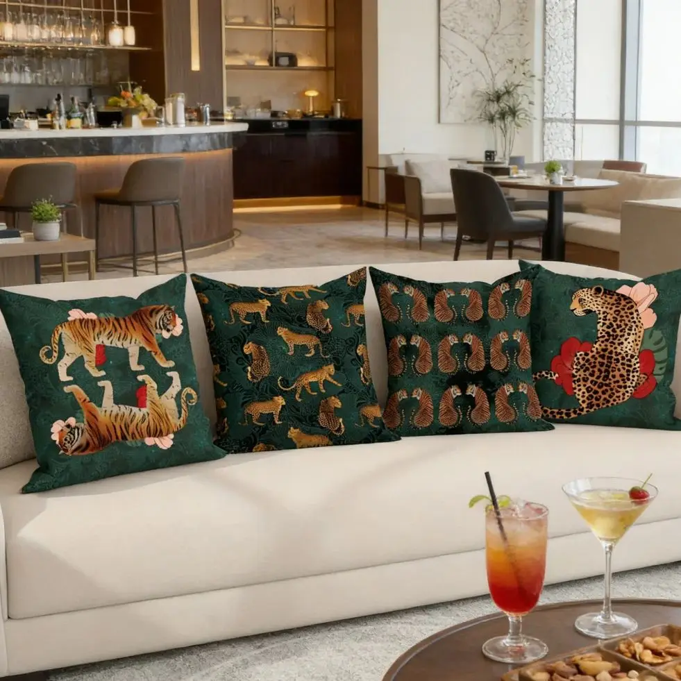 Boho Vintage Tiger & Leopard Pillow Cover Persian Flower Print Decorative Cushion Case for Home Living Room Bedroom Sofa
Boho Vintage Tiger & Leopard Pillow Cover Persian Flower Print Decorative Cushion Case for Home Living Room Bedroom Sofa