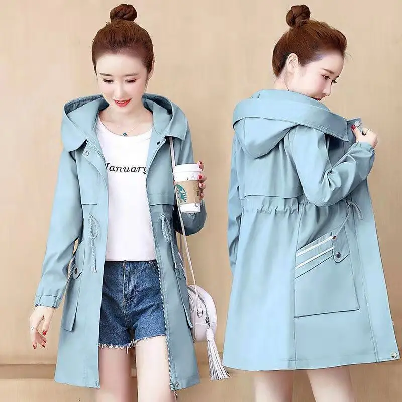 Plush Windbreaker Woman Autumn Winter Hooded Add Velvet Warm Student Jacket Ladies Fashion Waist Retraction Parkas Coat
Plush Windbreaker Woman Autumn Winter Hooded Add Velvet Warm Student Jacket Ladies Fashion Waist Retraction Parkas Coat