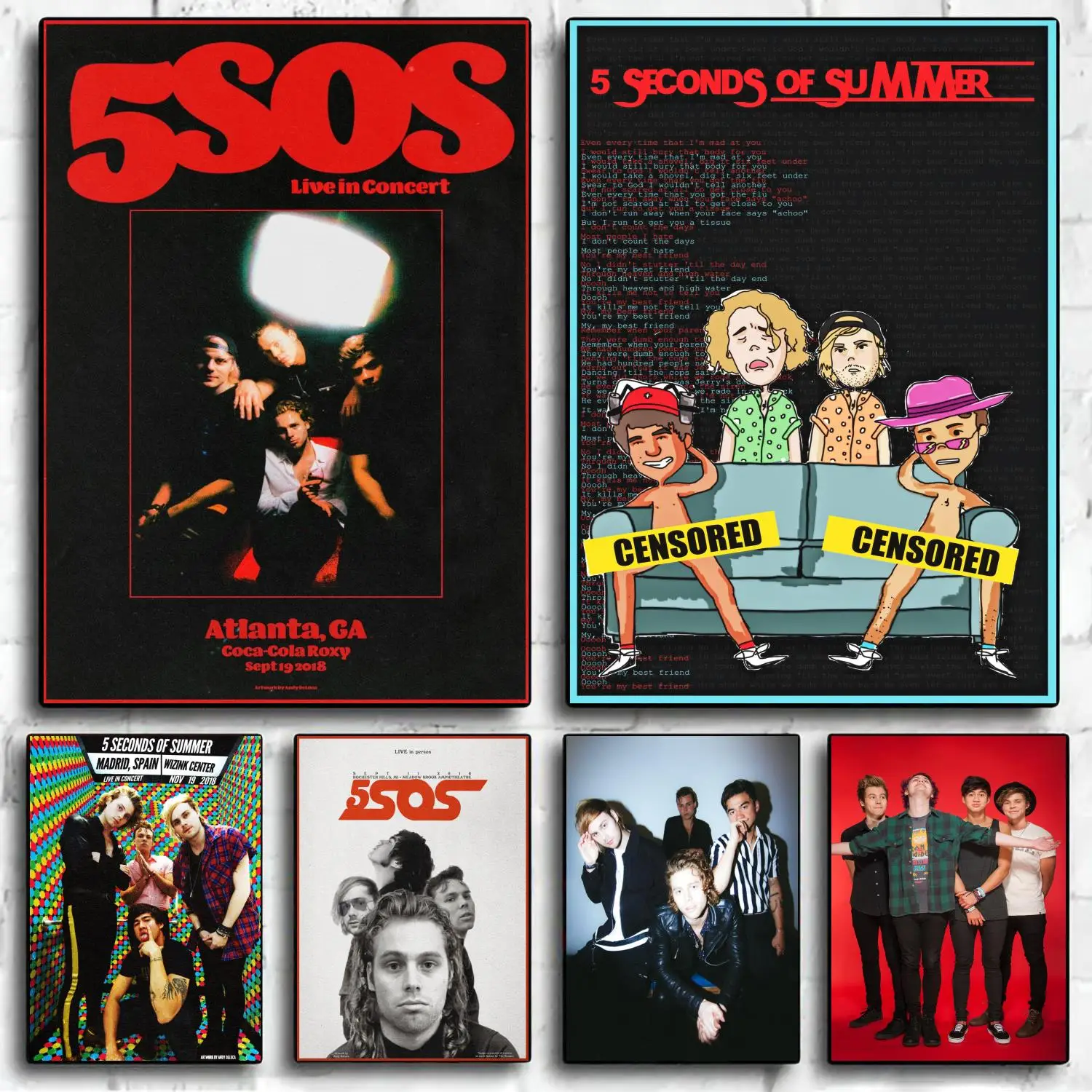 5sos Decoration Art Poster Wall Art Personalized Gift Modern Family bedroom Decor Canvas Posters
5sos Decoration Art Poster Wall Art Personalized Gift Modern Family bedroom Decor Canvas Posters