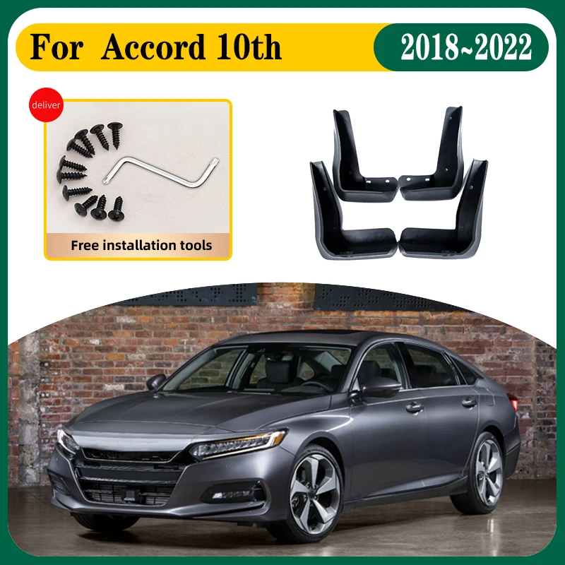4pcs Car Fender Mudguard For Honda Accord 10th 2018-2022 2021 2020 Mud Flaps Splash Guard Flap Car Accessories Exterior Parts
4pcs Car Fender Mudguard For Honda Accord 10th 2018-2022 2021 2020 Mud Flaps Splash Guard Flap Car Accessories Exterior Parts