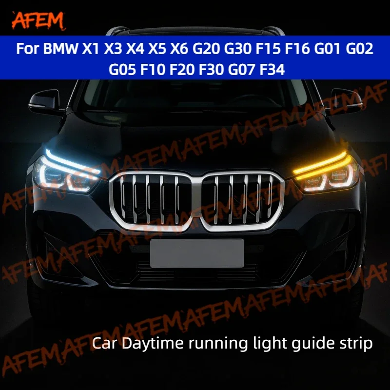 2pcs For BMW X1 X3 X4 X5 X6 G20 G30 F15 F16 G01 G02 G05 F10 F20 F30 G07 F34 Daytime Running Light Guide Strip Auto LED
2pcs For BMW X1 X3 X4 X5 X6 G20 G30 F15 F16 G01 G02 G05 F10 F20 F30 G07 F34 Daytime Running Light Guide Strip Auto LED