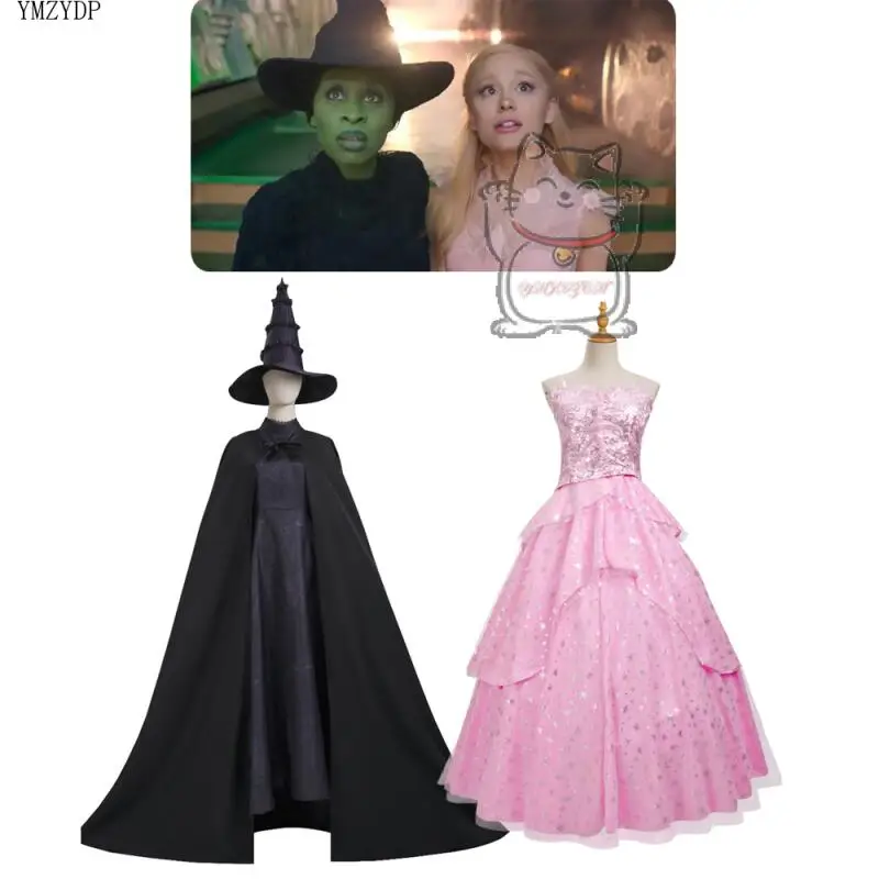 Аниме Aifuba, черный плащ, Glinda Evil, костюм для косплея, женское розовое платье, костюм ведьмы на Хэллоуин, новый
Аниме Aifuba, черный плащ, Glinda Evil, костюм для косплея, женское розовое платье, костюм ведьмы на Хэллоуин, новый